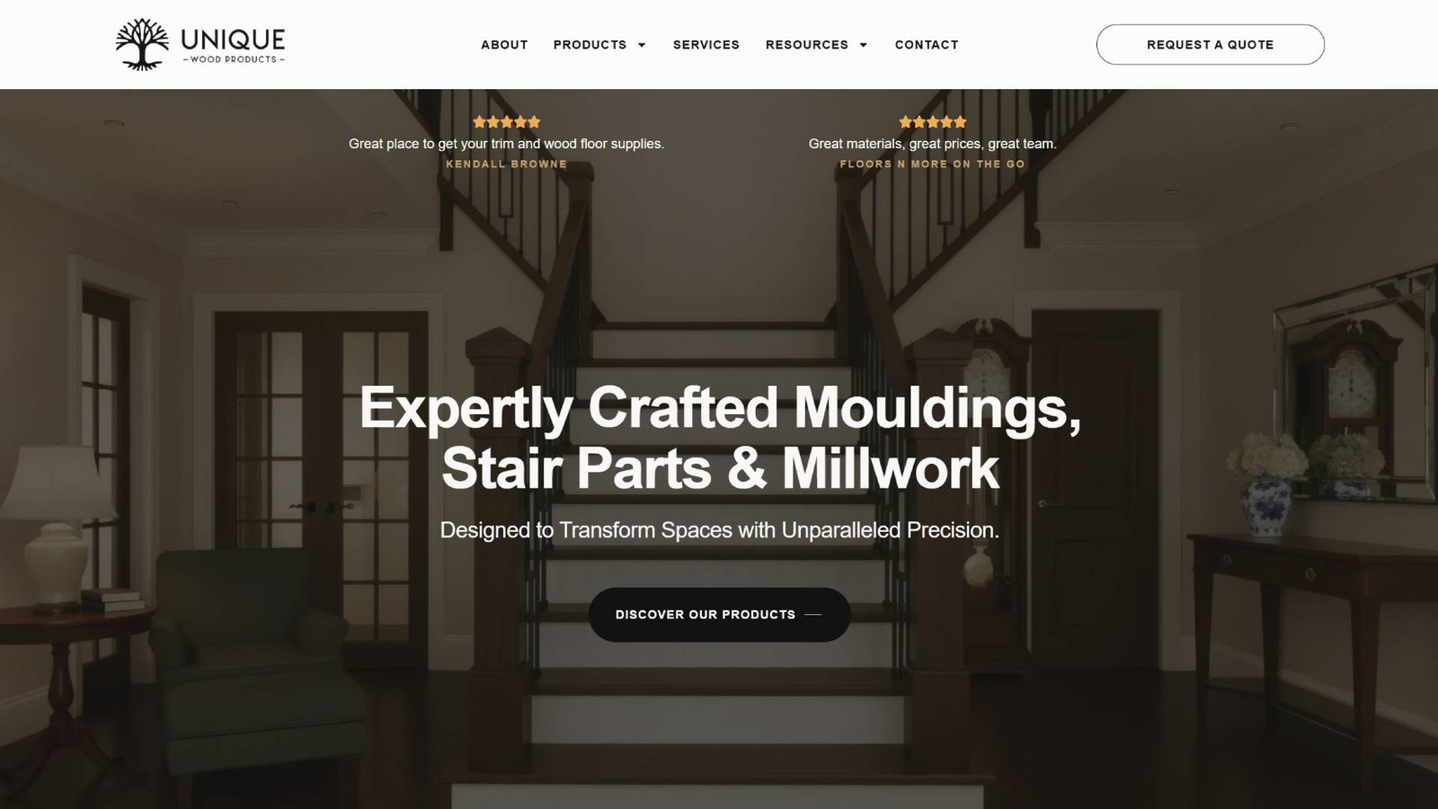 Unique Wood Products (Redesign)